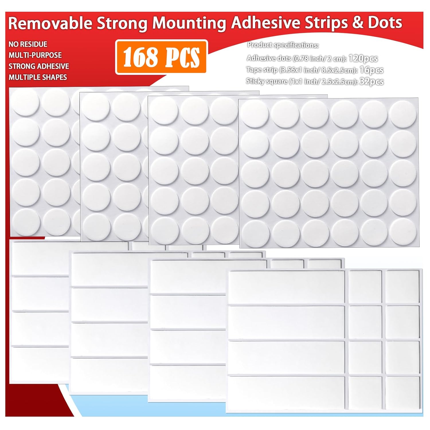 Picture Hanging Strip - Removable Double Sided Tape for Hanging