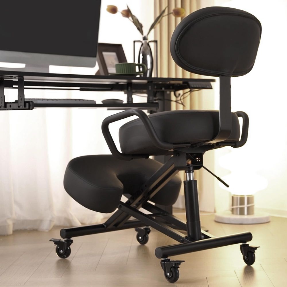Home Improvement Hot Wheels - Kneeling Chair with Backrest, Improve Posture,
