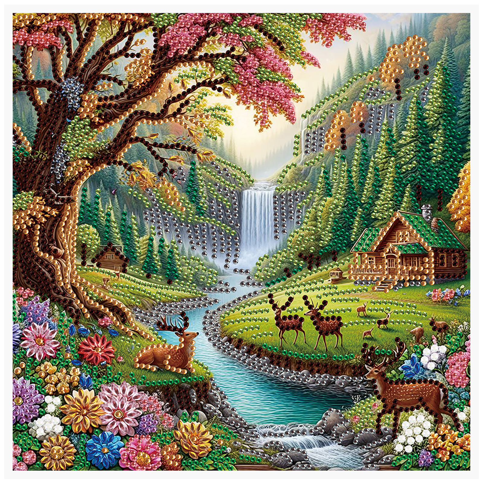 Home Improvement Diy - 5D DIY Diamond Painting Kit Deer