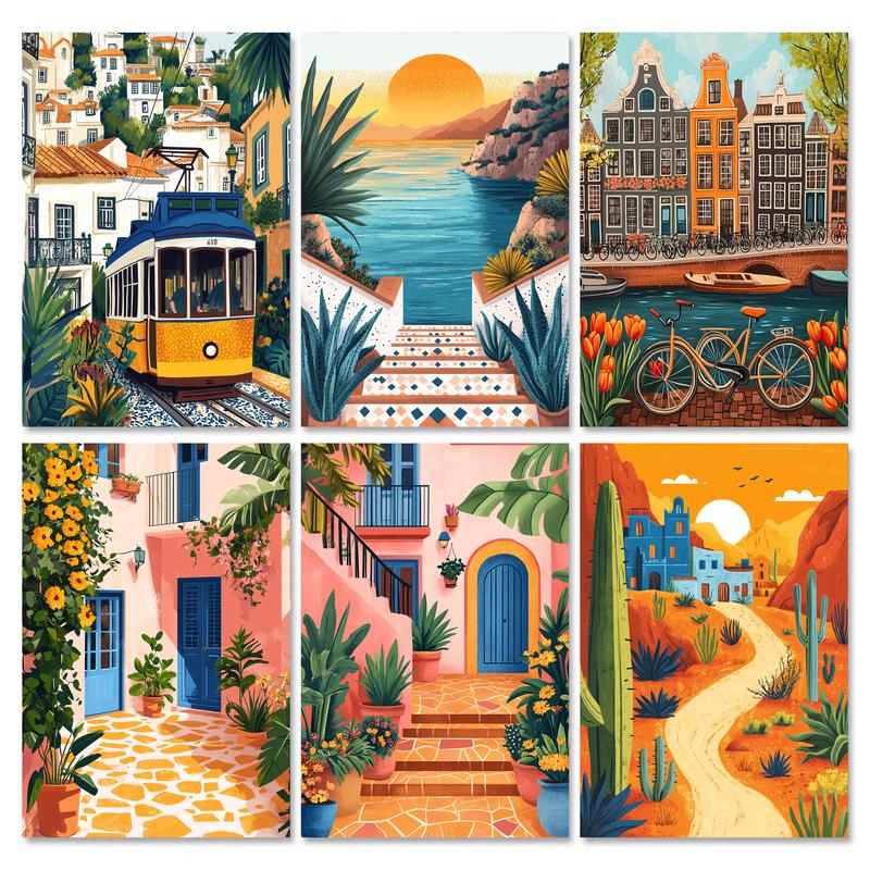 Home Improvement Diy - RUOPOTY Frame Illustration Picture Diy Painting