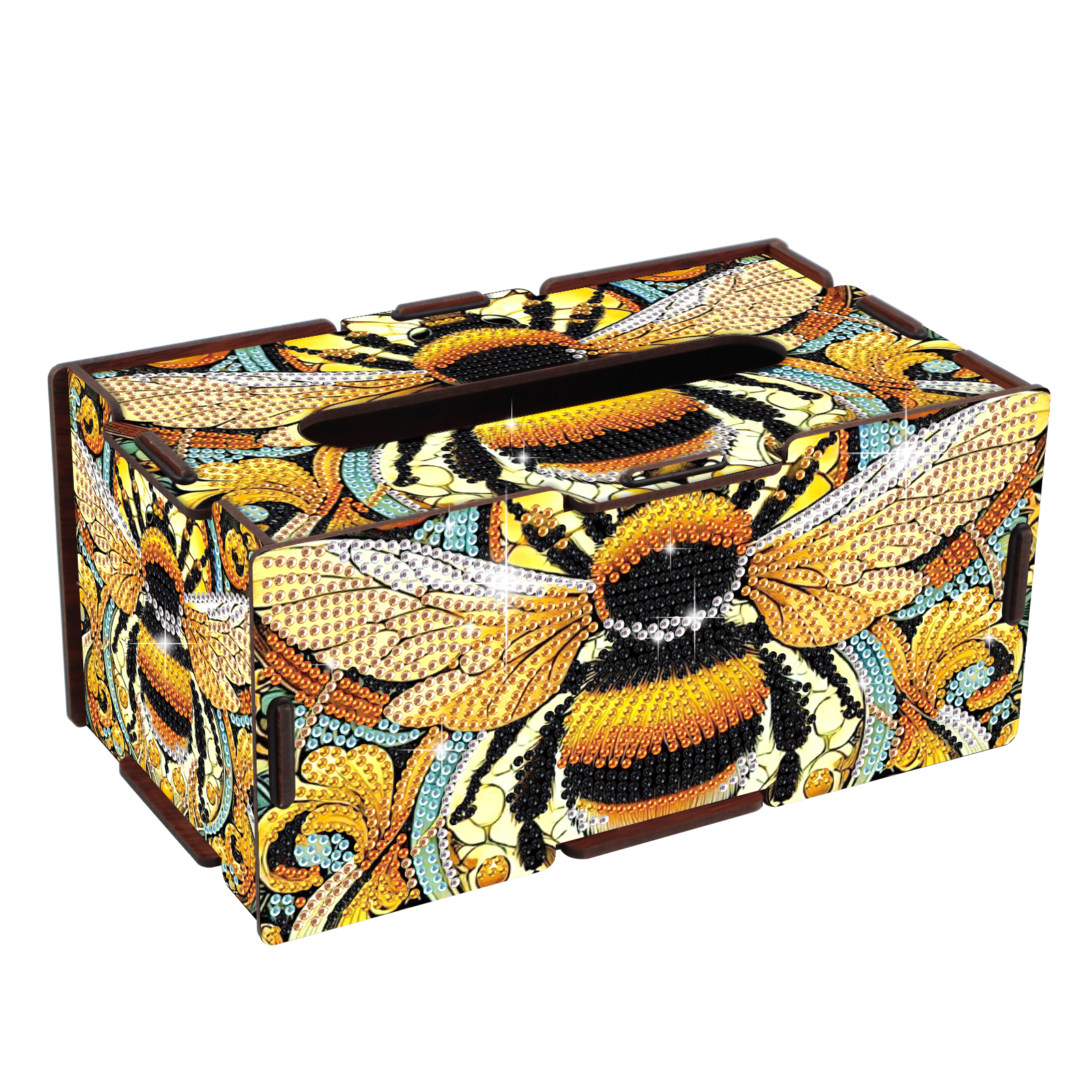 Home Improvement Diy - Diamond Art Painting Tissue Box Kits,Yellow