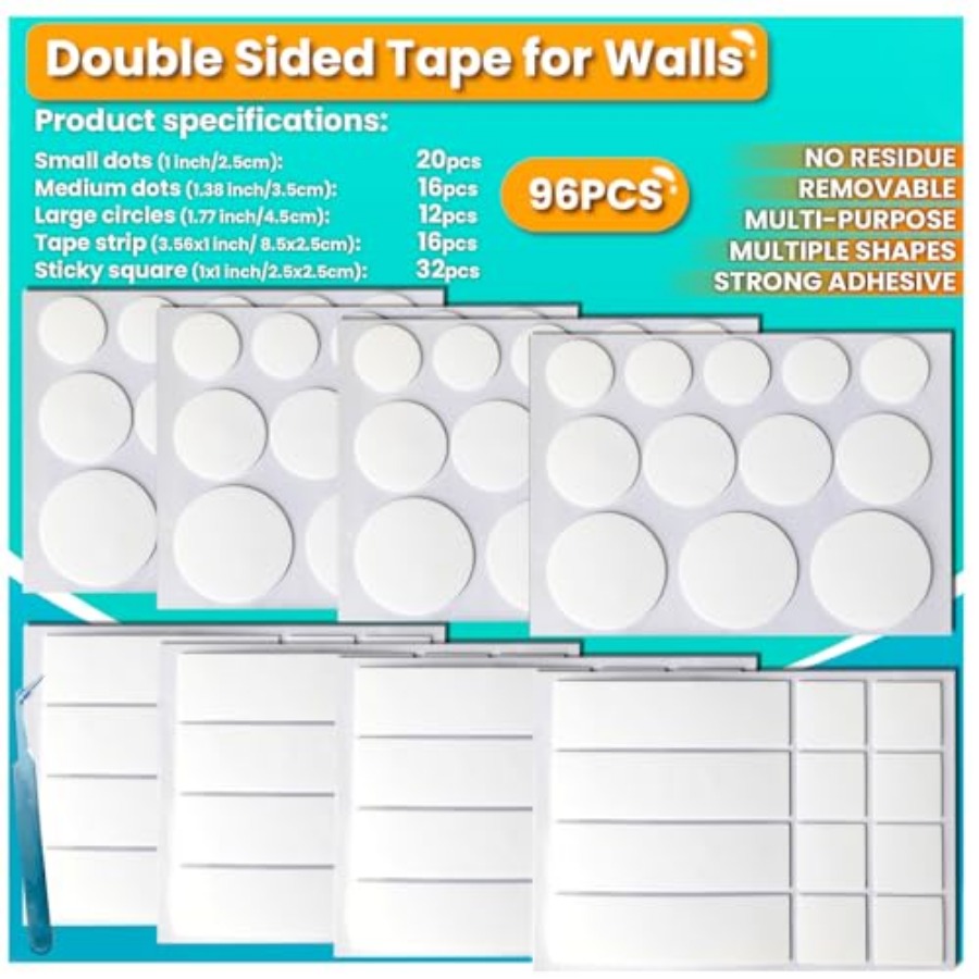 Double Sided Tape for Walls, P - Picture Hanging Strip recensione e prezzo