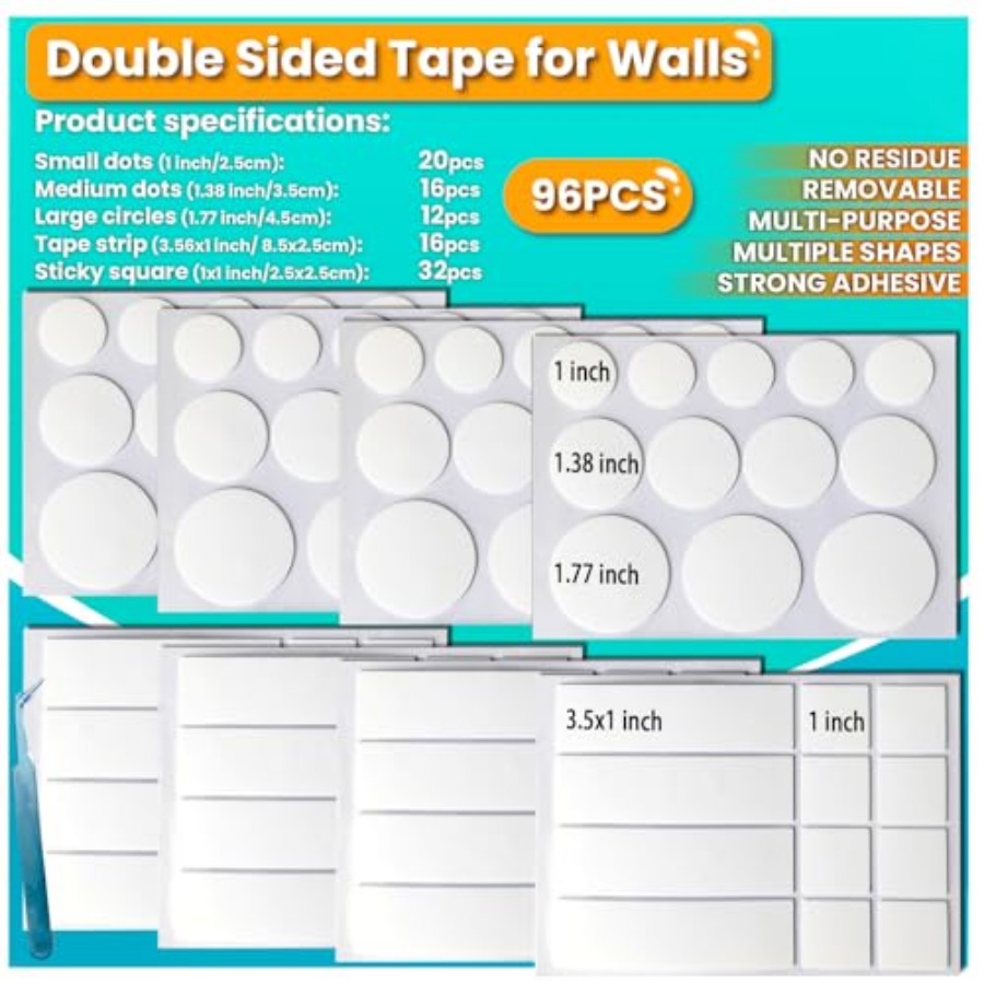 Double Sided Tape for Walls, P - Picture Hanging Strip recensione e prezzo