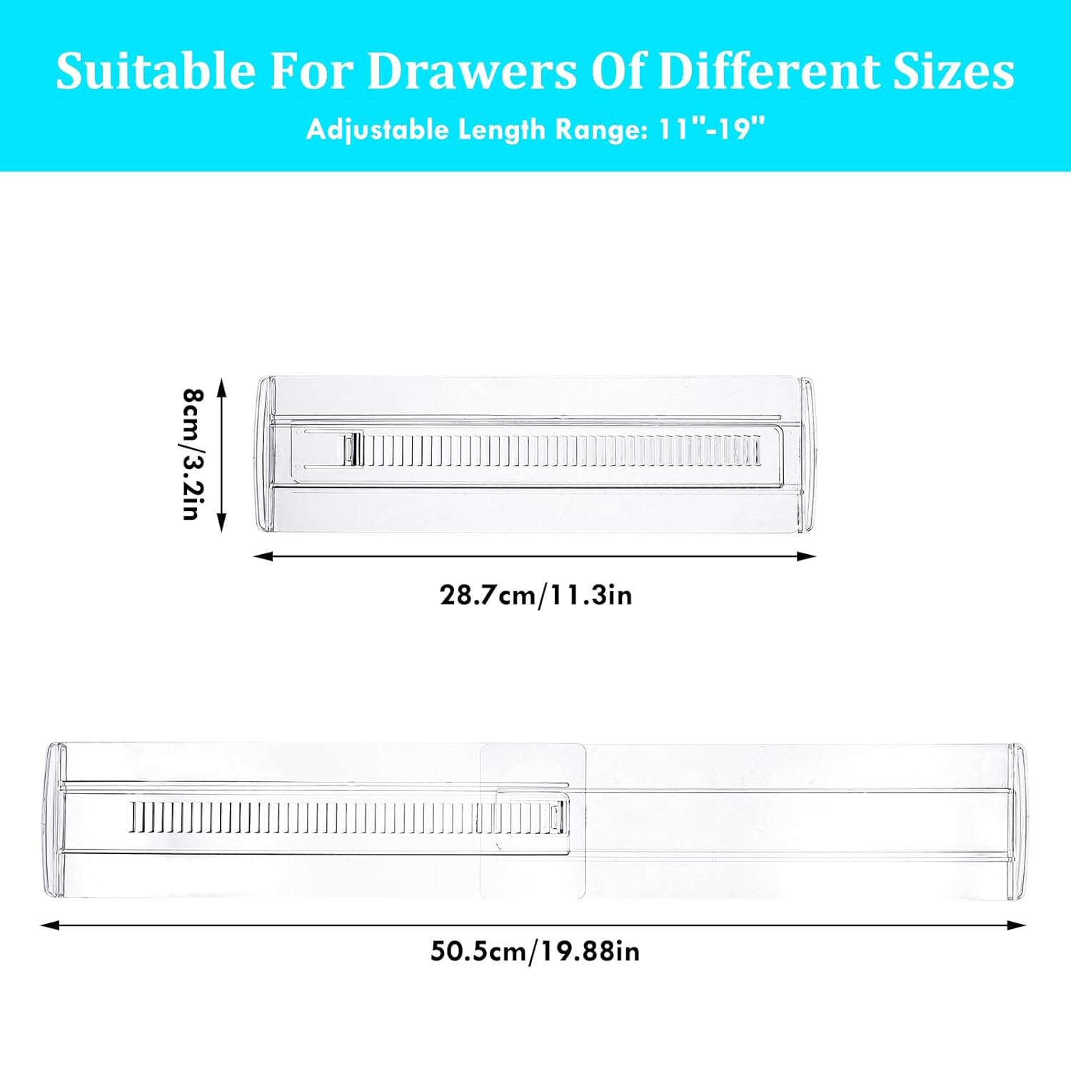 1/4/6/8-Pack Adjustable Drawer - Home Improvement Outlet Stores recensione e prezzo