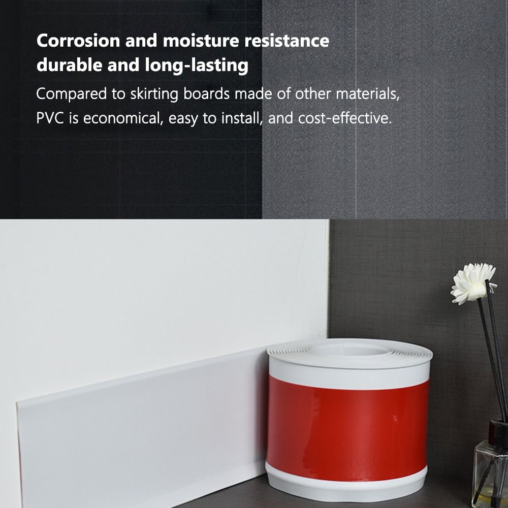 4 Inch x 3.28 Feet Vinyl Wall  - Baseboard Molding Trim recensione e prezzo