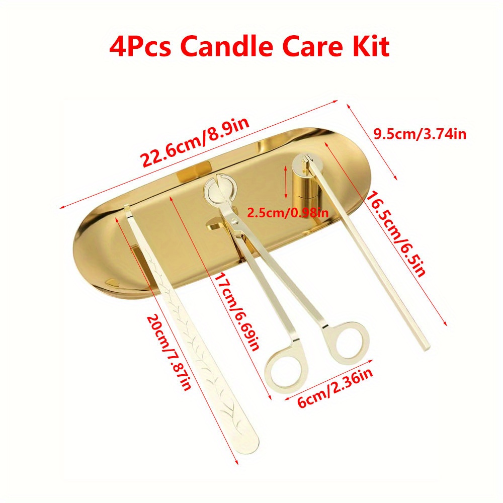 4pcs/set Luxury Candle Care Ki - Home Improvement Diy recensione e prezzo