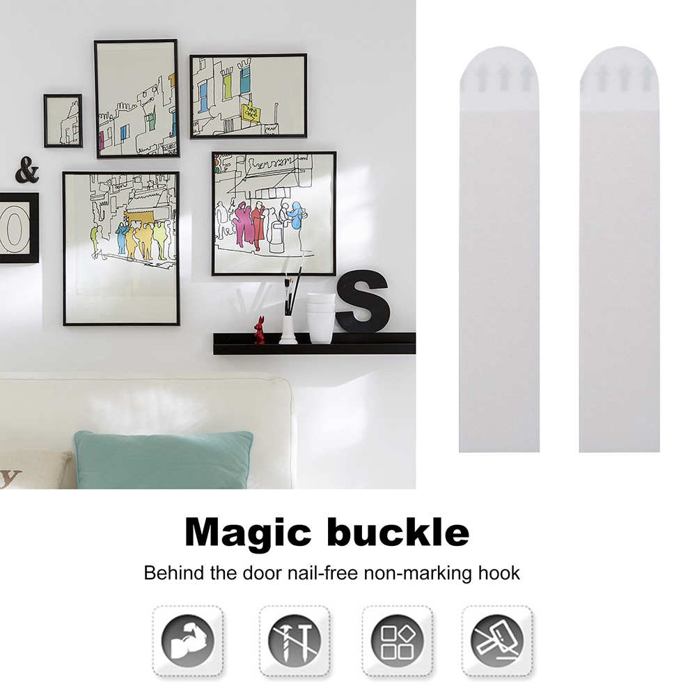 12 Pairs Double Side Hook Loop - Picture Hanging Strip recensione e prezzo