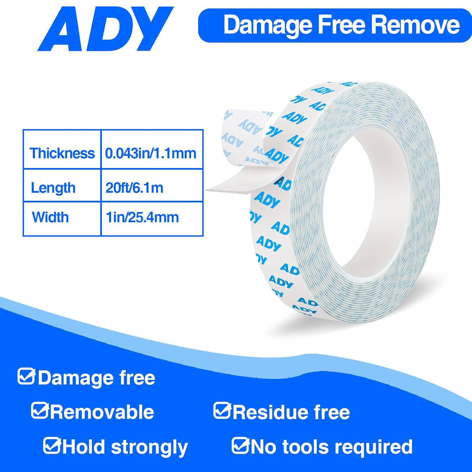 Removable Double Sided Tape fo - Picture Hanging Strip recensione e prezzo