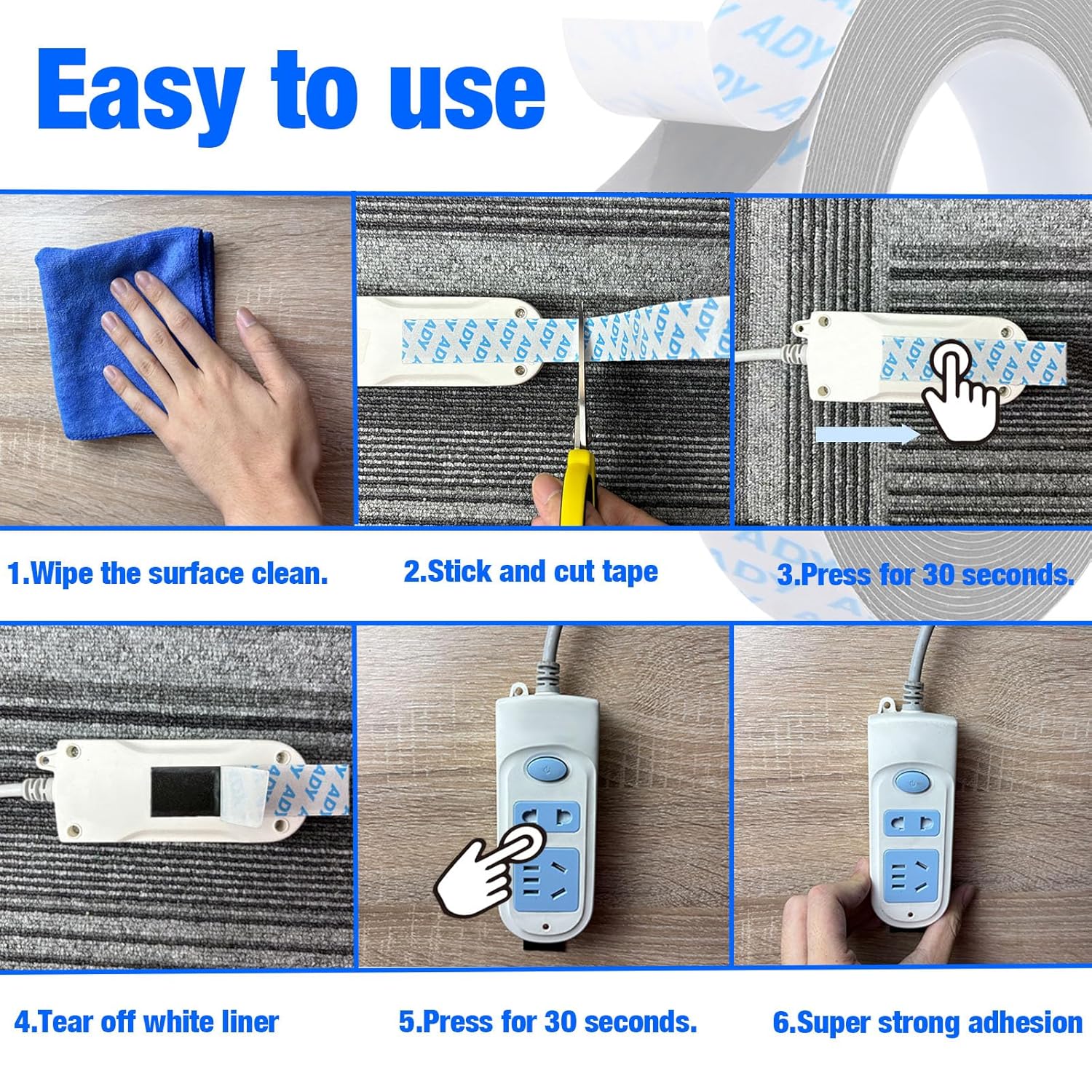 Removable Double Sided Tape fo - Picture Hanging Strip recensione e prezzo
