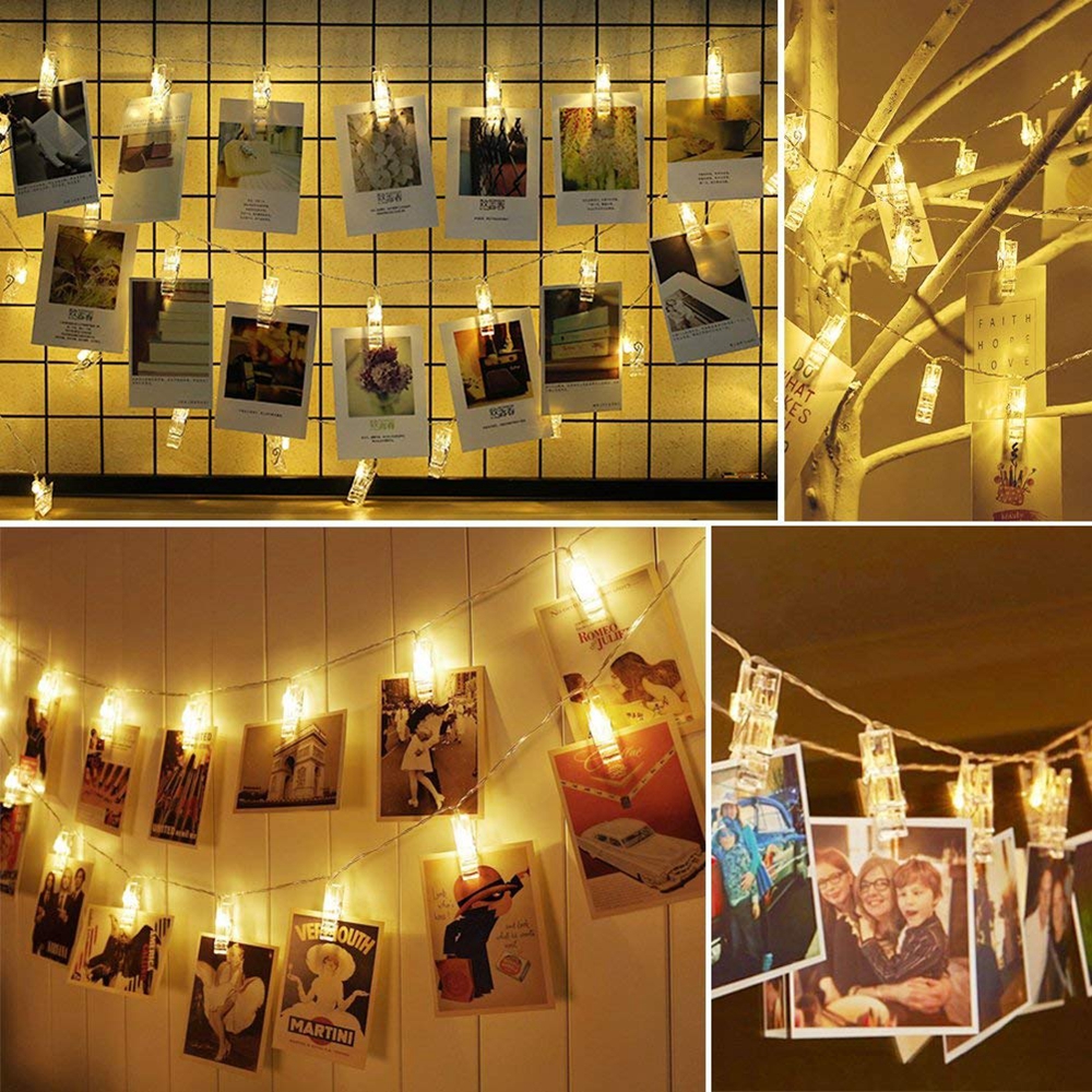 LED Photo Clip String Light, 1 - Picture Hanging Strip recensione e prezzo