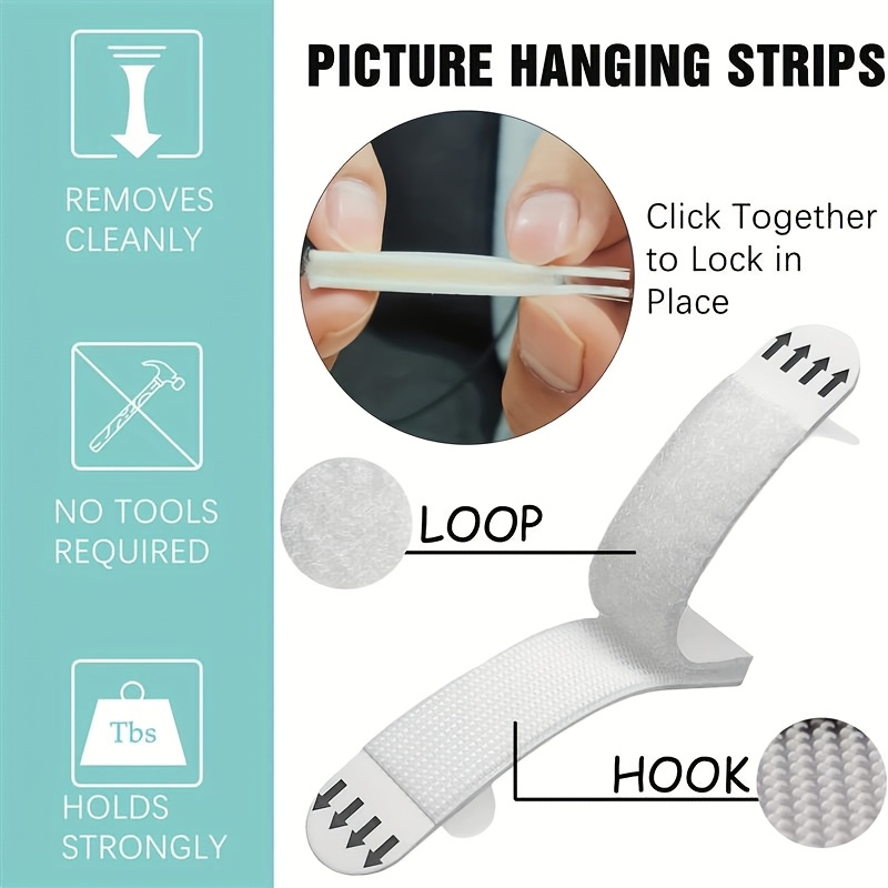 Removable No Residue Hook Loop - Picture Hanging Strip recensione e prezzo