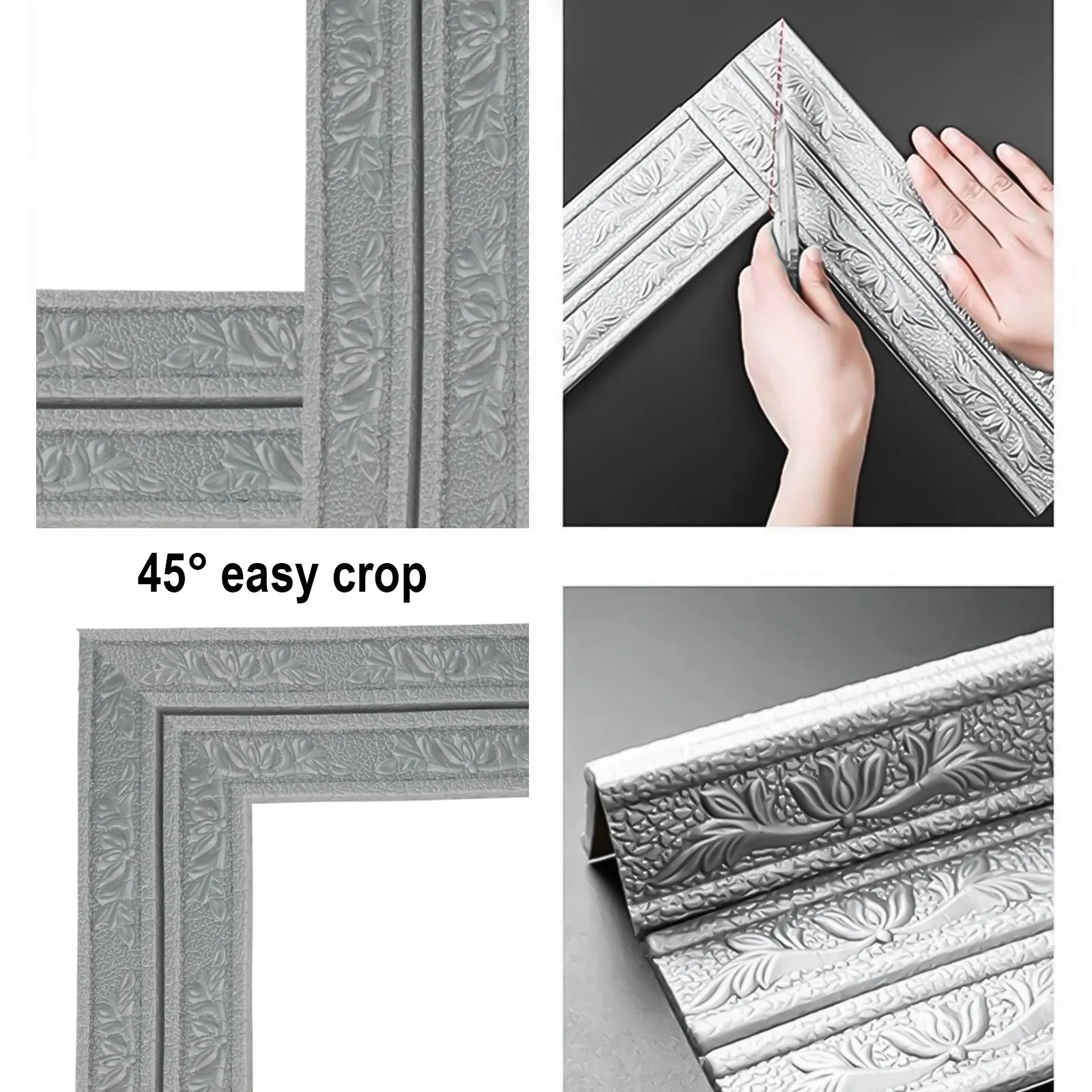 3D Self Stickers Wall Baseboar - Baseboard Molding Trim recensione e prezzo