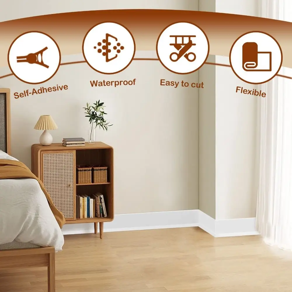 Home Decor PVC Baseboard Moldi - Baseboard Molding Trim recensione e prezzo