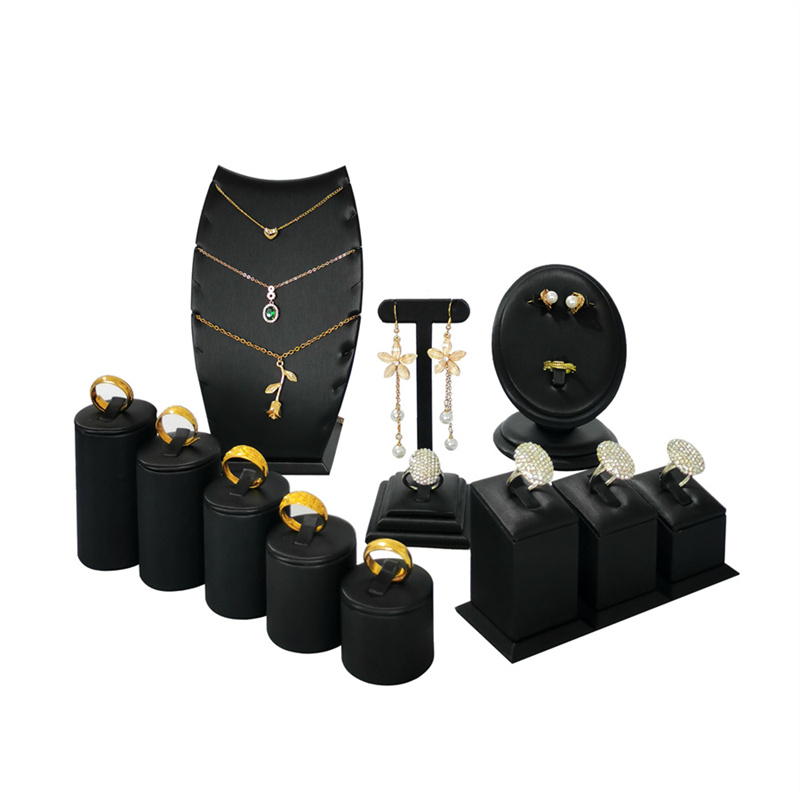 Black PU Leather Jewelry Displ - Home Improvement Outlet Stores recensione e prezzo