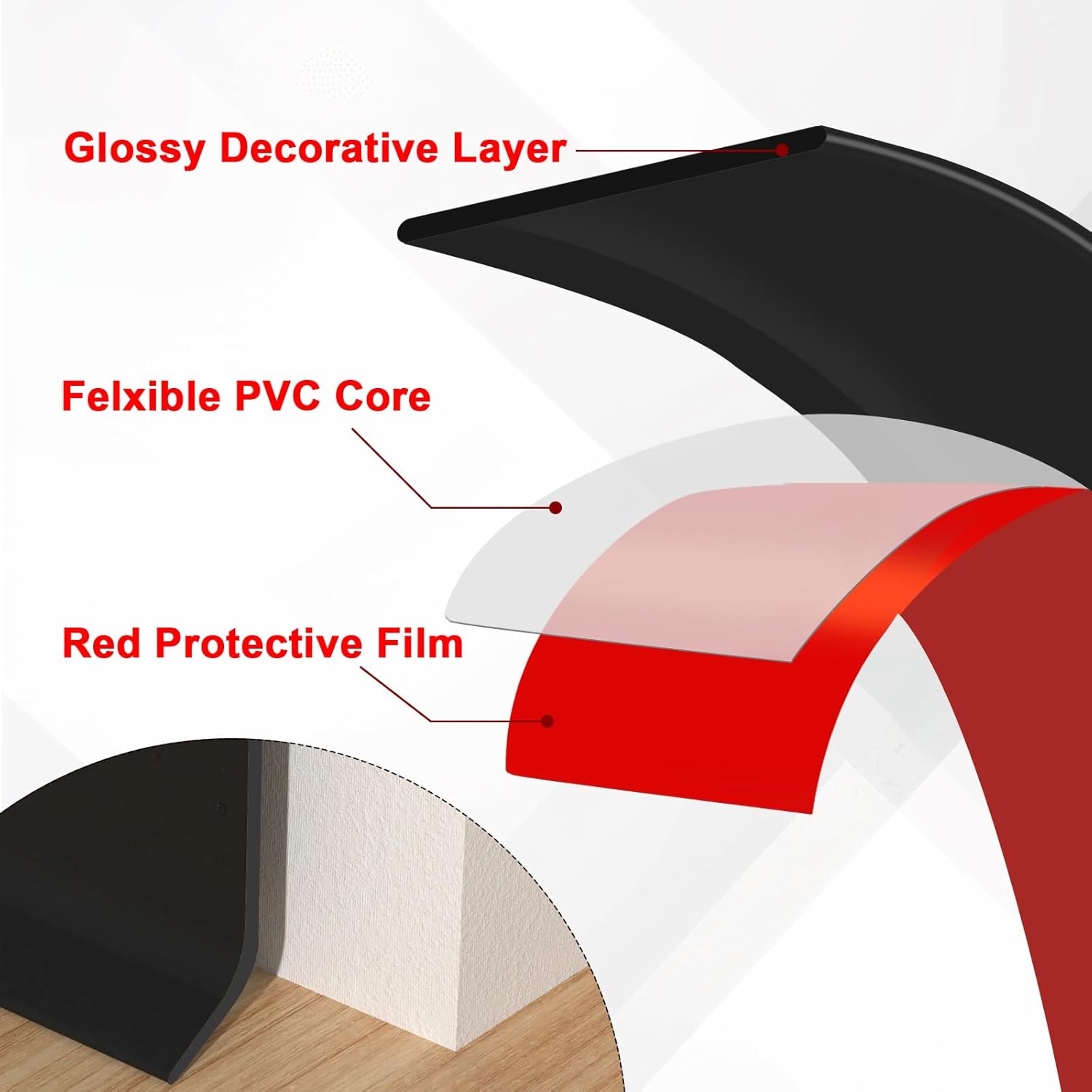 Vinyl Wall Base Baseboard Mold - Baseboard Molding Trim recensione e prezzo