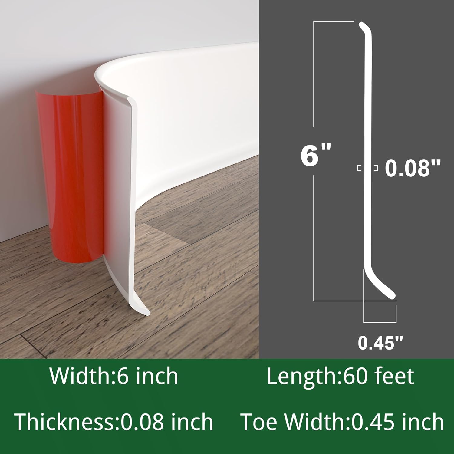 Flexible Baseboard Molding Tri - Baseboard Molding Trim recensione e prezzo
