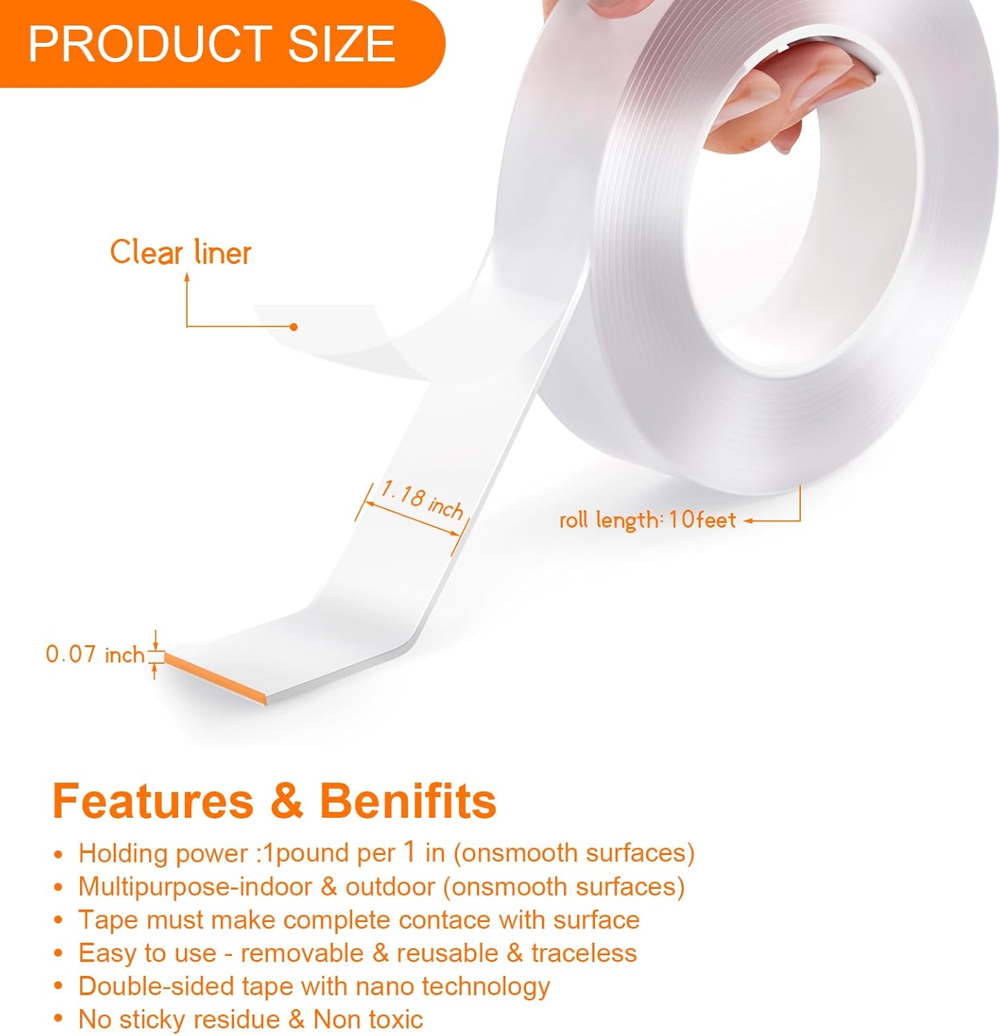 Extra Strong Nano Double Sided - Picture Hanging Strip recensione e prezzo